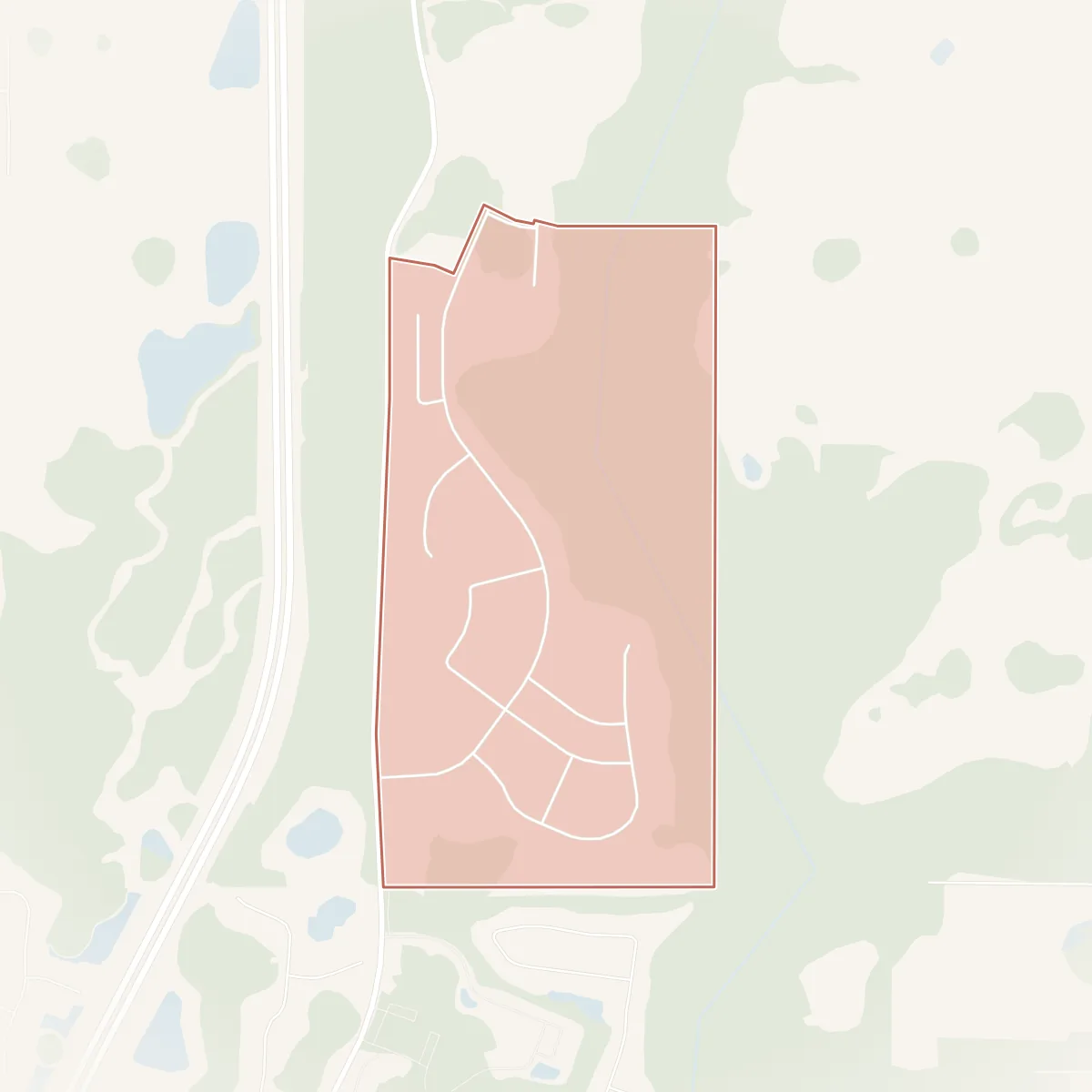 Map of Del Webb River Reserve