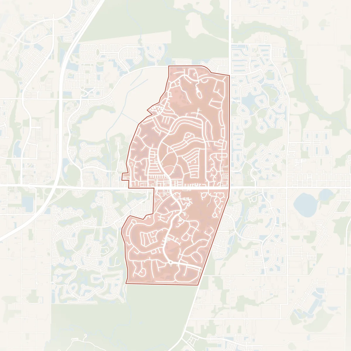 Map of Sun City Center