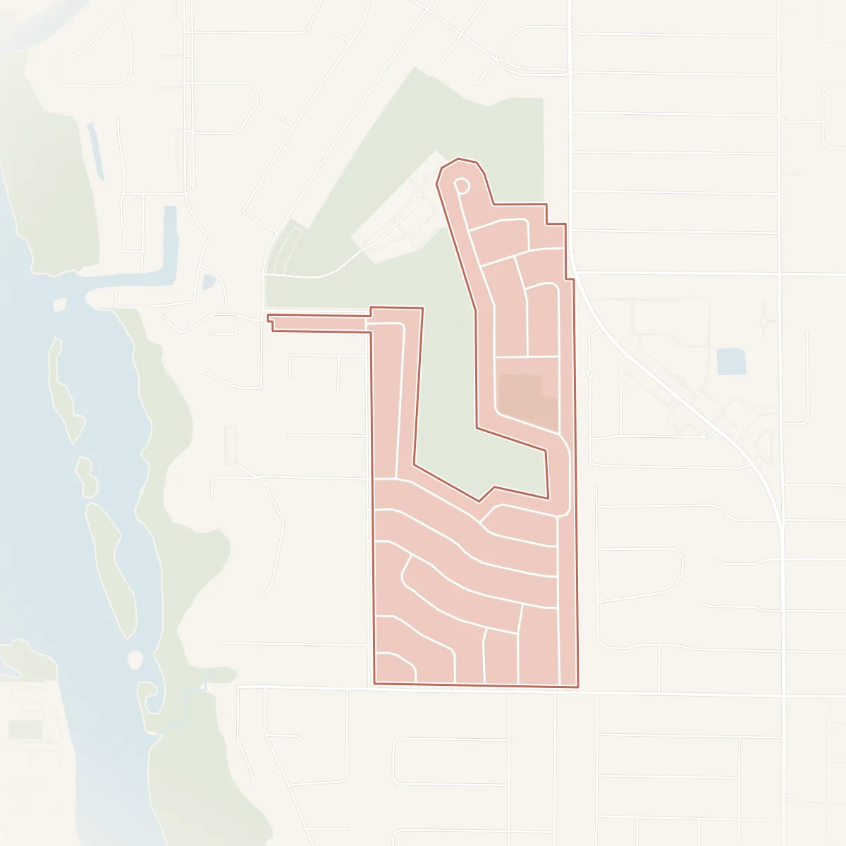 Map of Tamarac By The Gulf