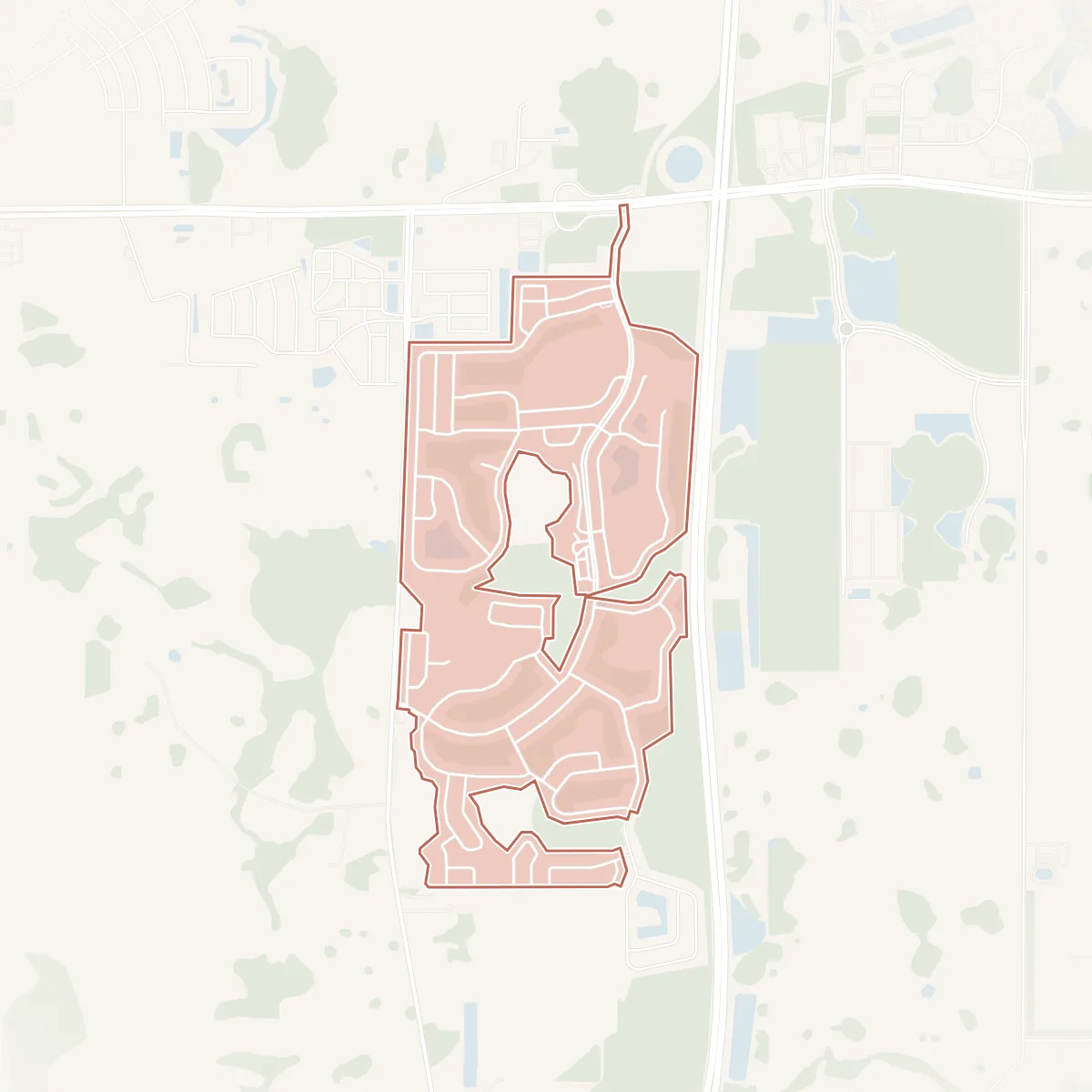 Map of Tampa Bay Golf and Country Club