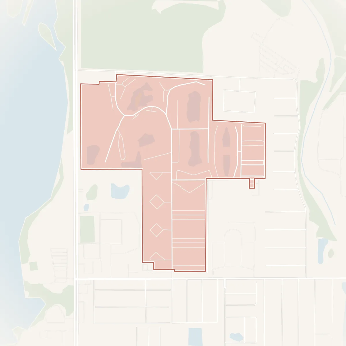 Map of Terrace Park of Five Towns