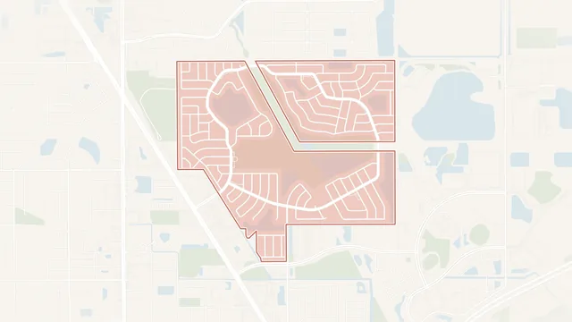Map of The Mainlands of Tamarac By The Gulf