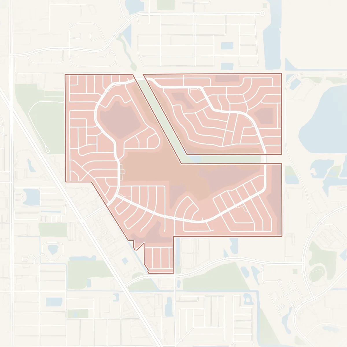 Map of The Mainlands of Tamarac By The Gulf