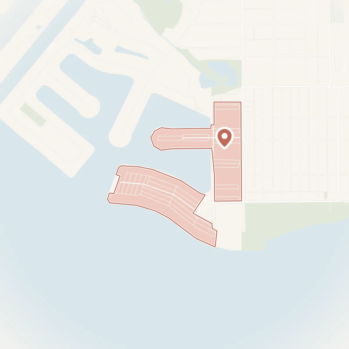 Map of Town Shores of Gulfport