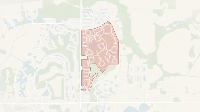 Map of Valencia Lakes