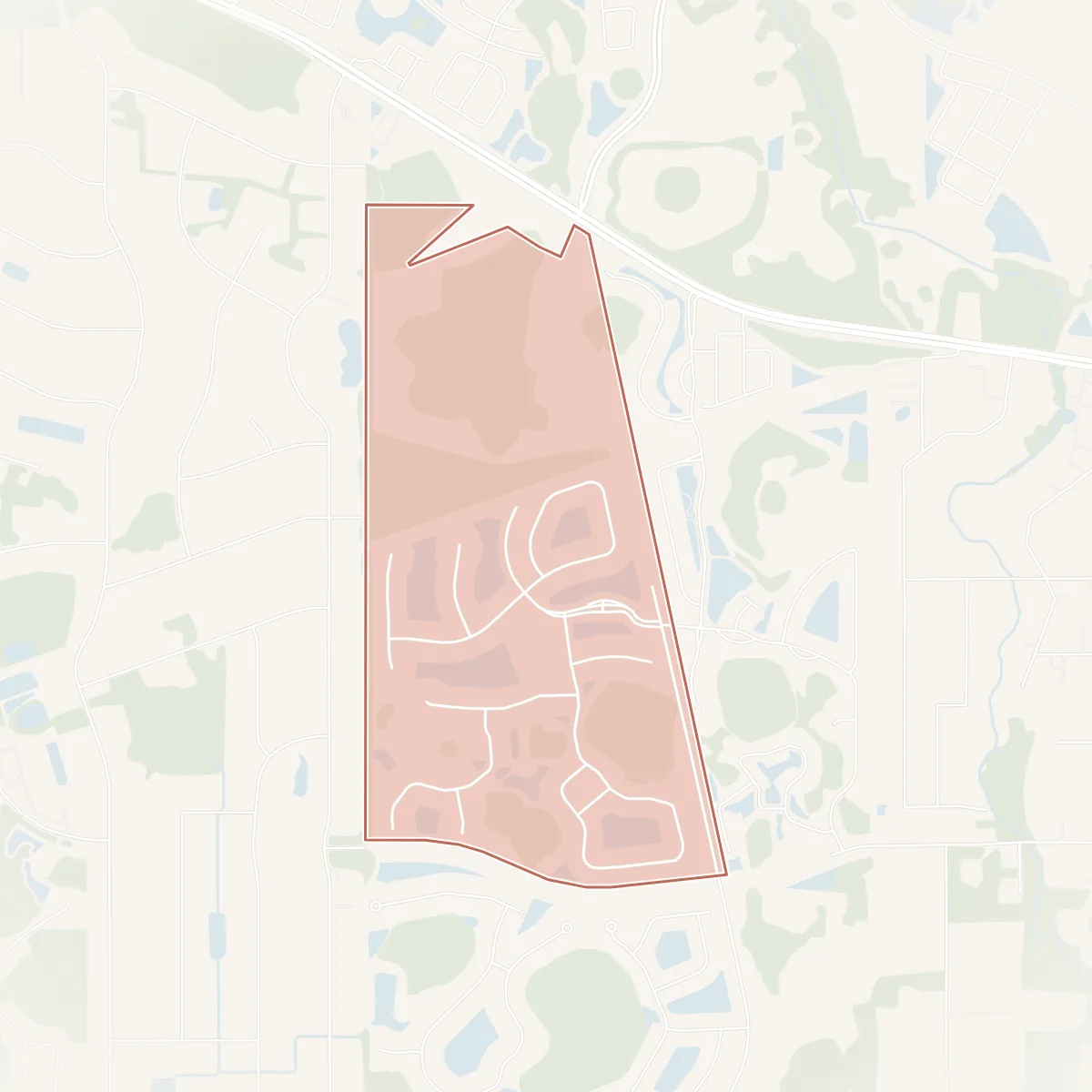 Map of Valencia Ridge